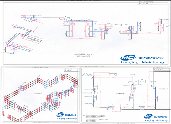 南京美诚铝业围栏图纸
